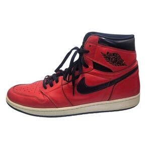 Nike Red & Navy Blue Air Jordan 1 Retro High OG David Letterman Sneaker